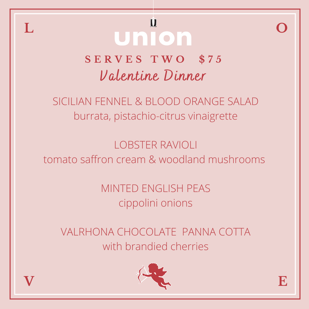 VALENTINE'S DINNER FOR 2 - NO OTHER ENTREES, FAMILY MEALS OR SMALL PLATES WILL BE OFFERED 2/13 OR 2/14